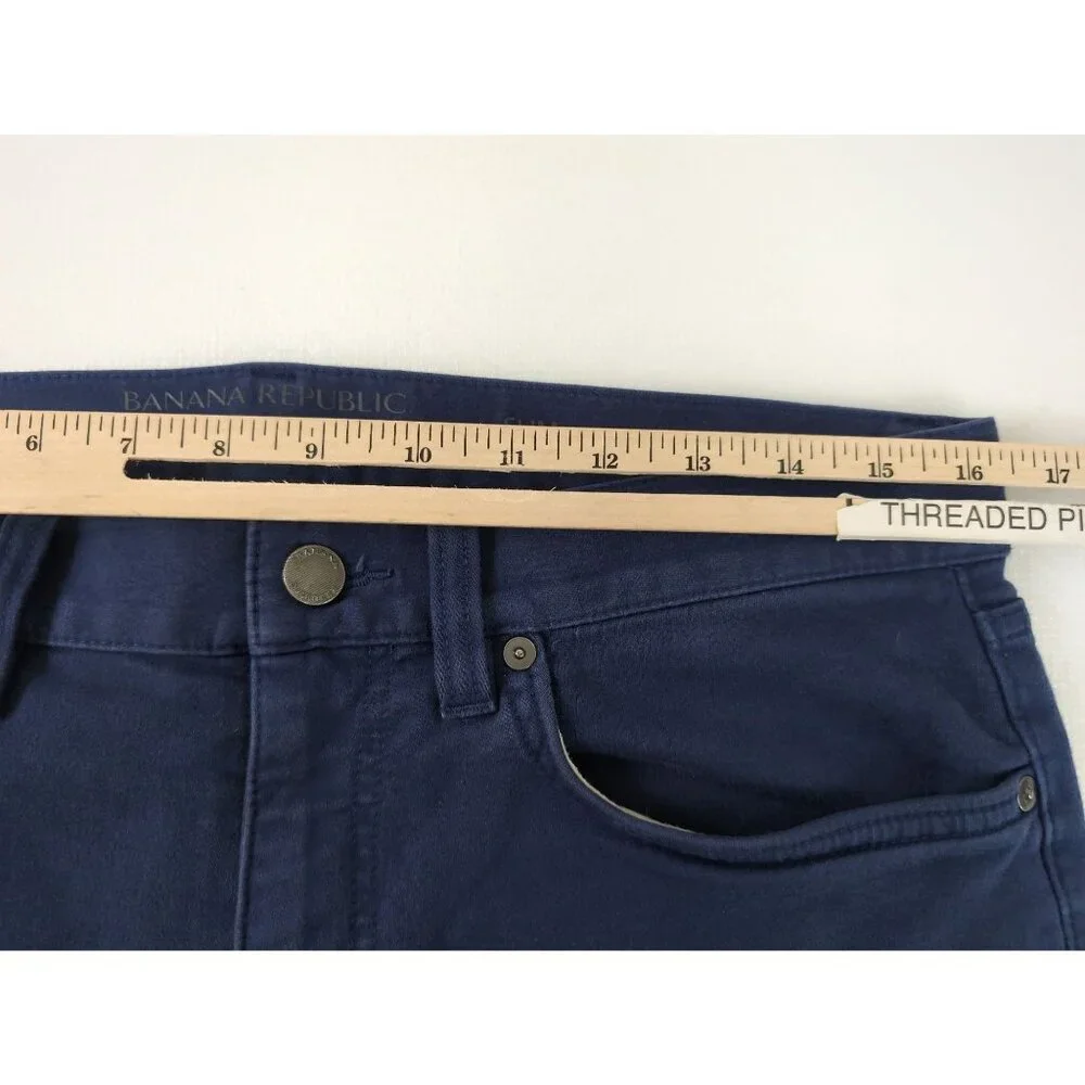 Banana Republic The Traveler Jeans Men 32 Blue Slim Fit 5 Pocket Stretch‎ Casual